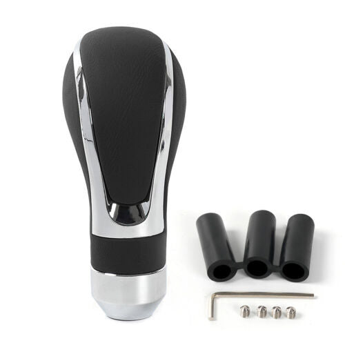 Black Universal Leather Automatic Car Shift Knob Manual Gear Stick Shifter Lever