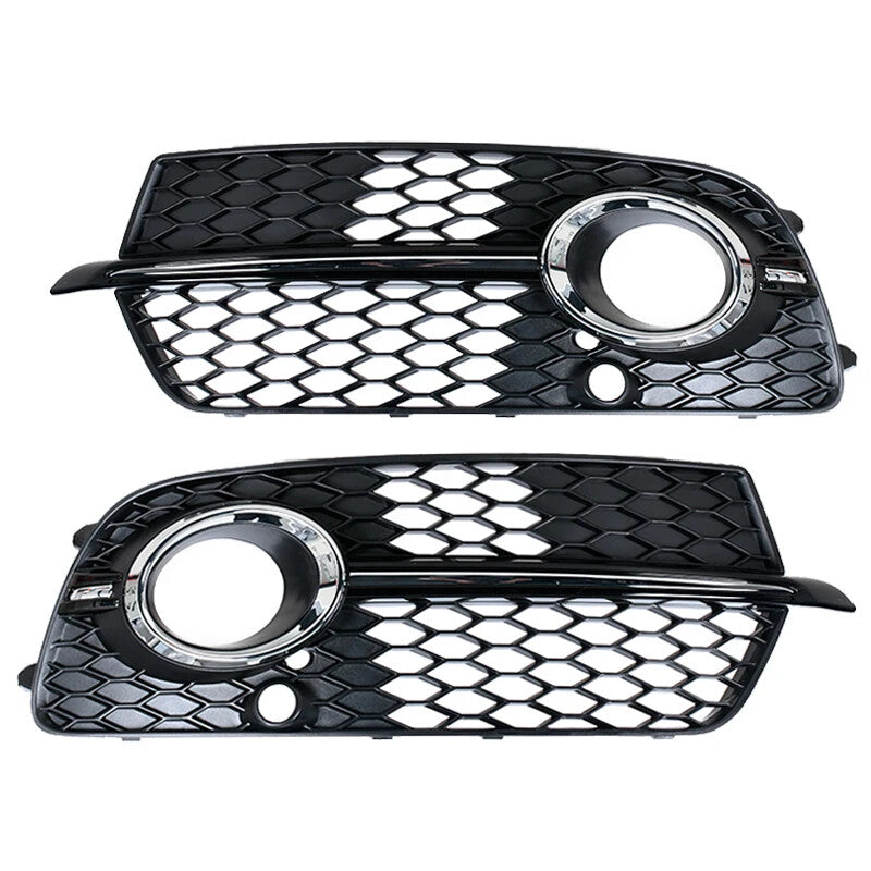 Fog Light Grill Cover Fogs Lamp Frame Grille for Audi Q5 Sport S-line 2013-2017