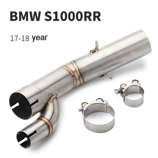 Slip on Dirt Bike For S1000RR 2017- 2018 Exhaust Muffler Middle Link Pipe