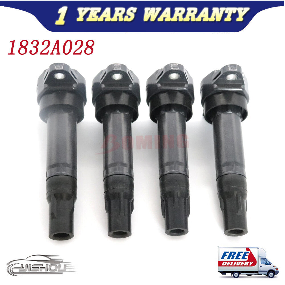 4PCS Ignition Coil 1832A028 for Smart 451 Fortwo Coupe Cabrio 1.0 2008-2015
