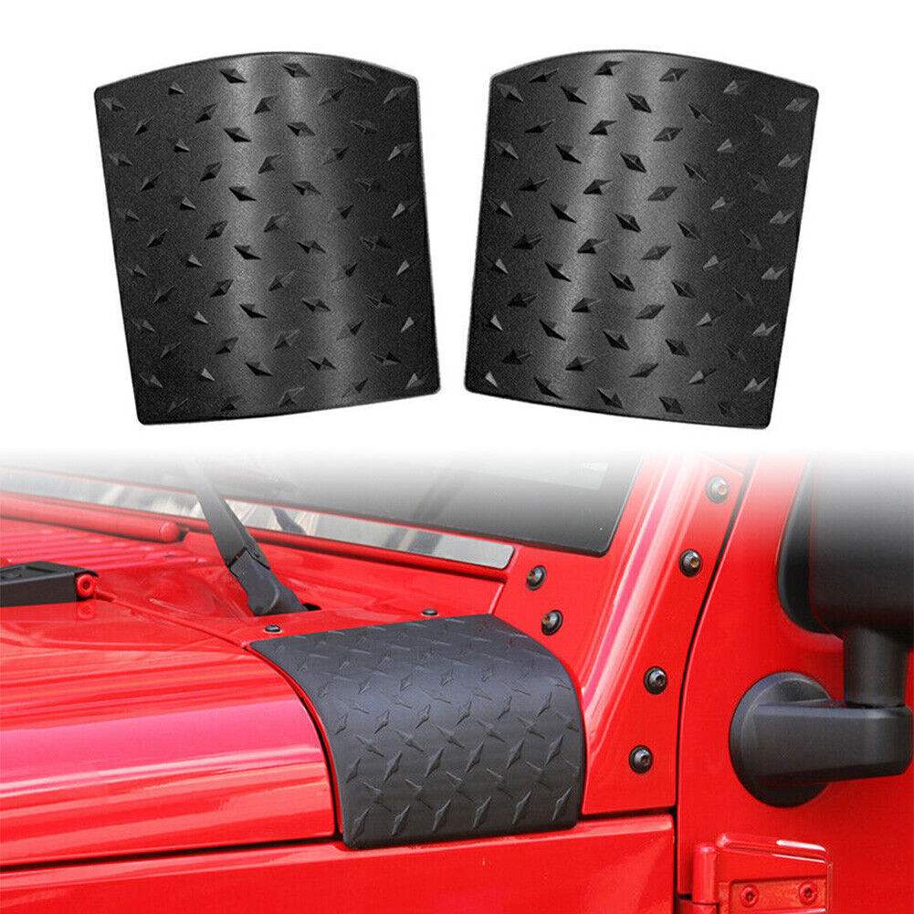 2x Cowl Body Armor Cover Sport Exterior Accessories for Jeep for Wrangler JK 2007-17
