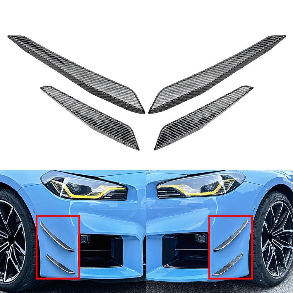 Front Bumper Splitter Side Skirt Spoiler for BMW M2 G87 2023-2024