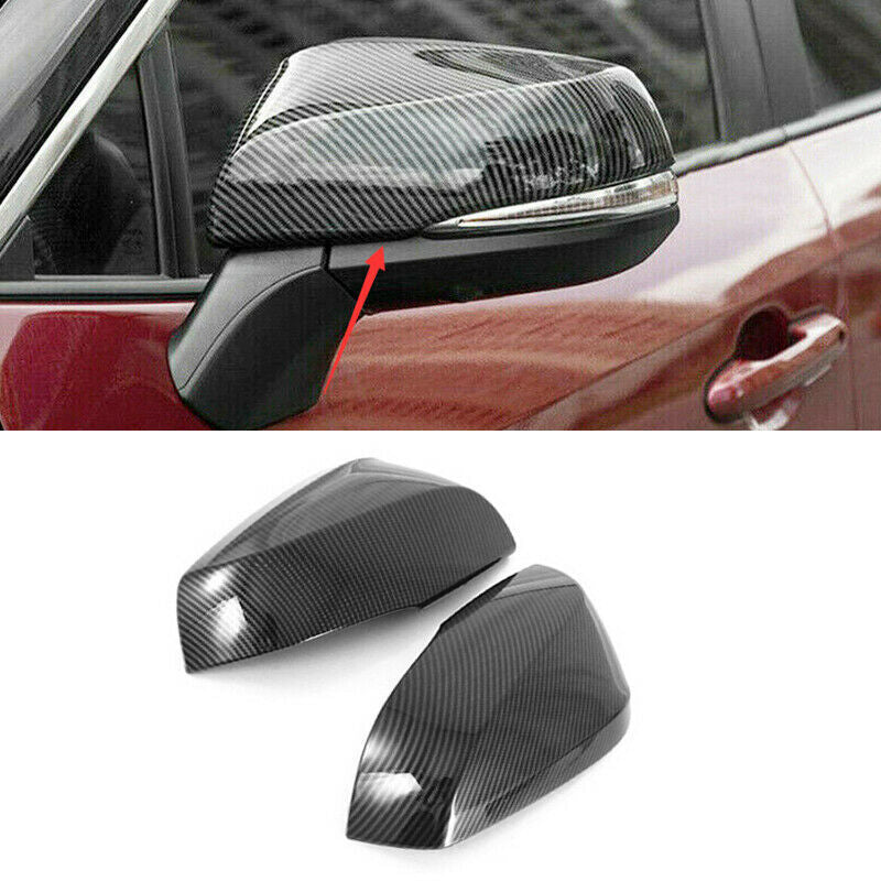 Carbon Fiber Rearview Mirrors Cover Trim caps 2p for Toyota Highlander 2020-2023