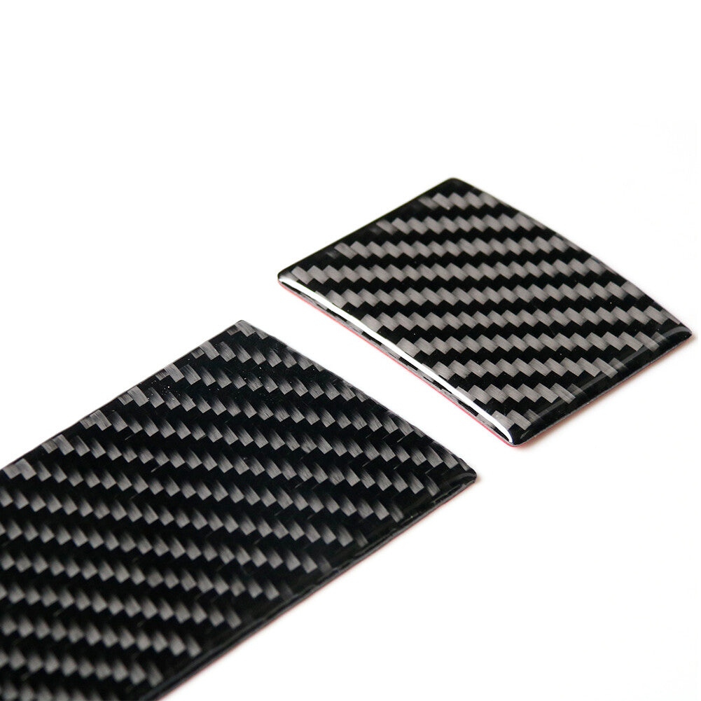 2Pcs Carbon Fiber for Co -pilot Strip Cover Trim for BMW 6 Series F12 F13 2011-2018