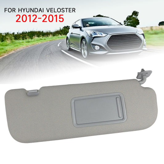 New grey right-side sun visor available on 2012-2015 for Hyundai for Veloster passenger side.