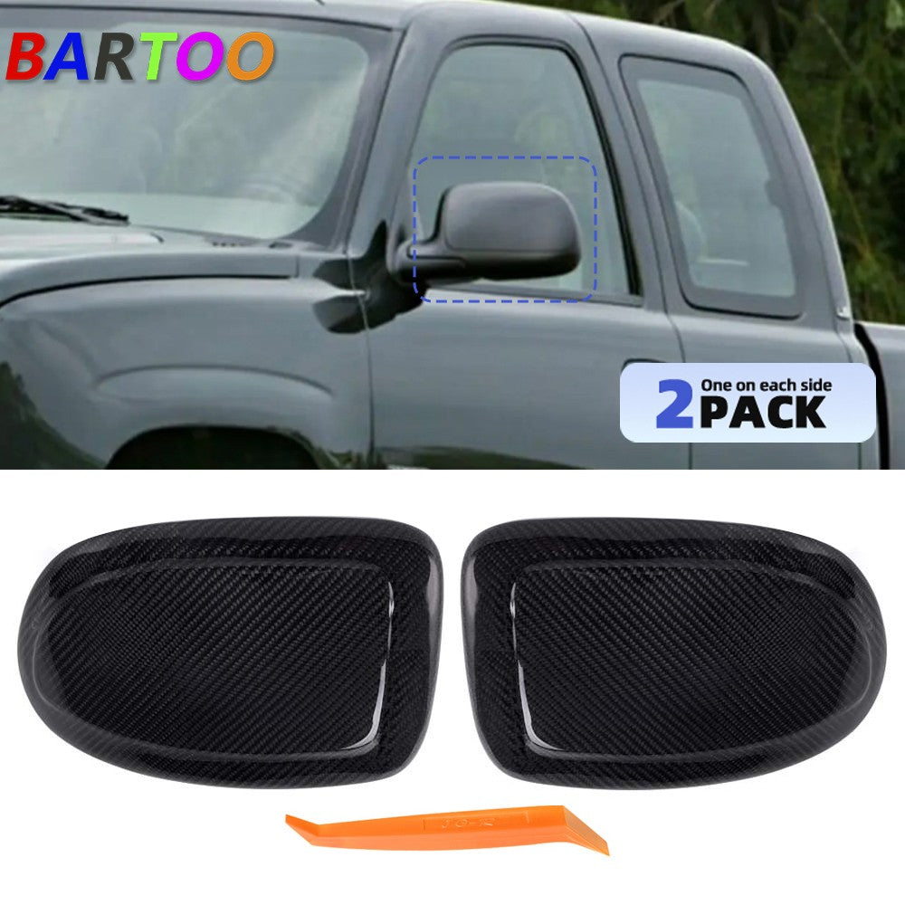 100% Carbon Fiber Side Mirror Cover Cap for Chevy Silverado 99-06/for Sierra
