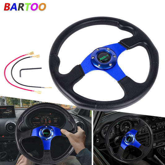 Aluminum 13 inch for Golf Cart Steering Wheel for Yamaha EZGO Club Car Blue