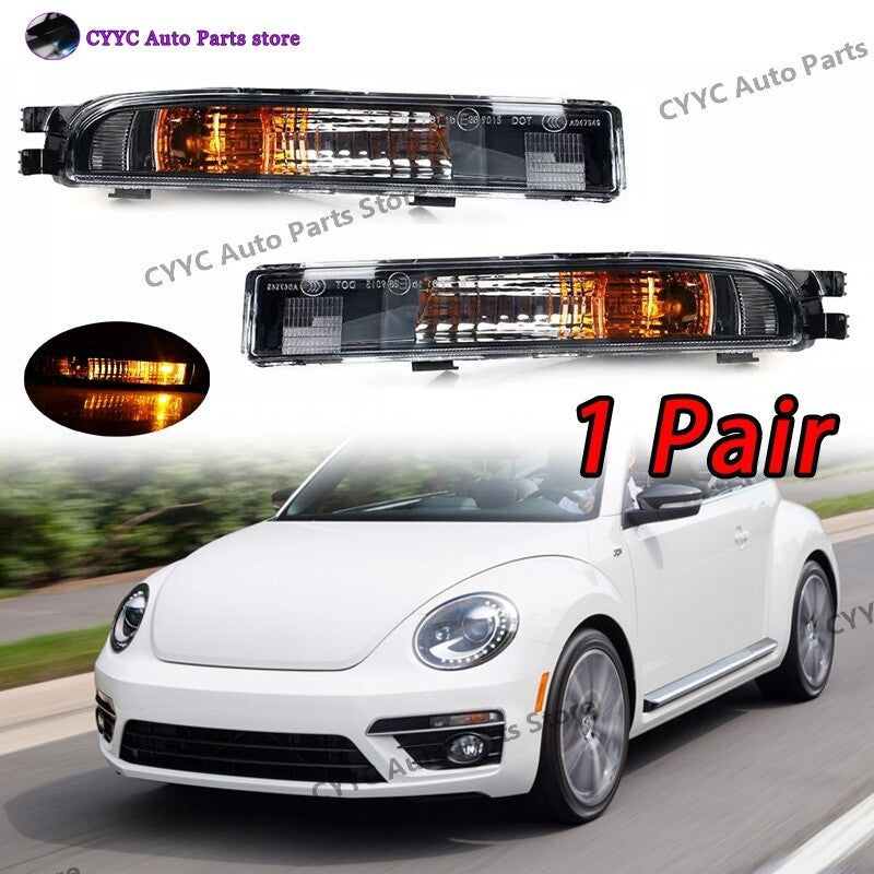 for Volkswagen for VW Beetle 2011-15 Front DRL Turn Signal Light Fog Lamp W/Bulb