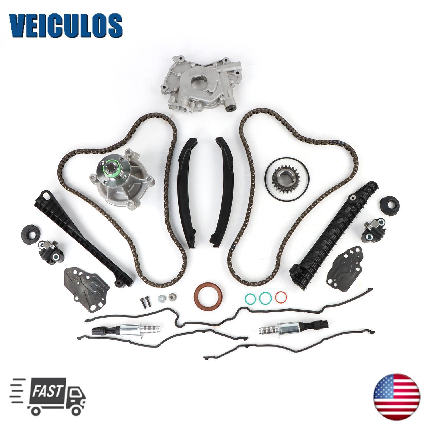 Timing Chain Kit Oil  Water Pump Cover Gasket For 04-08 for Ford F150 for Lincoln 5.4L