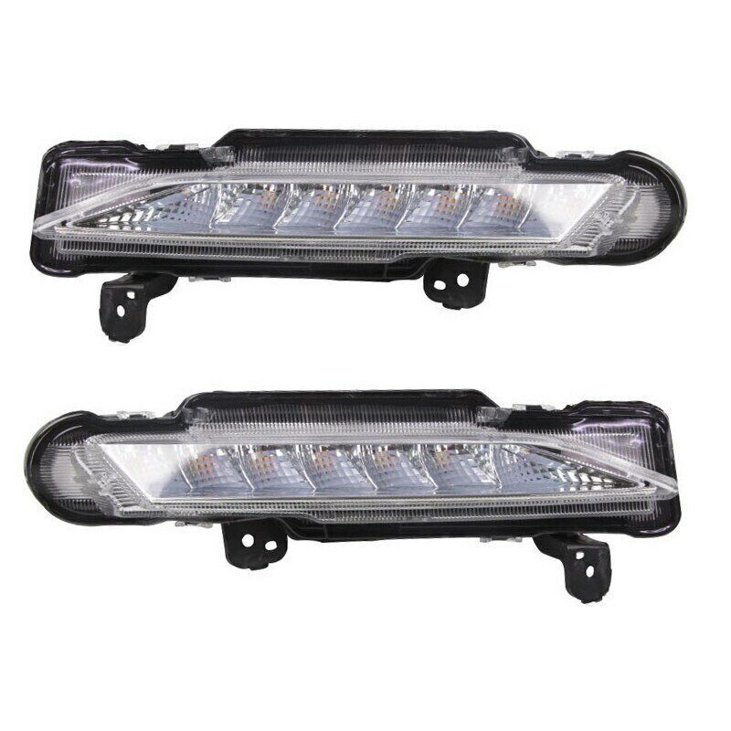 Pair front DRL Daytime Running Light Fog Light for Toyota Yaris 2017-2019