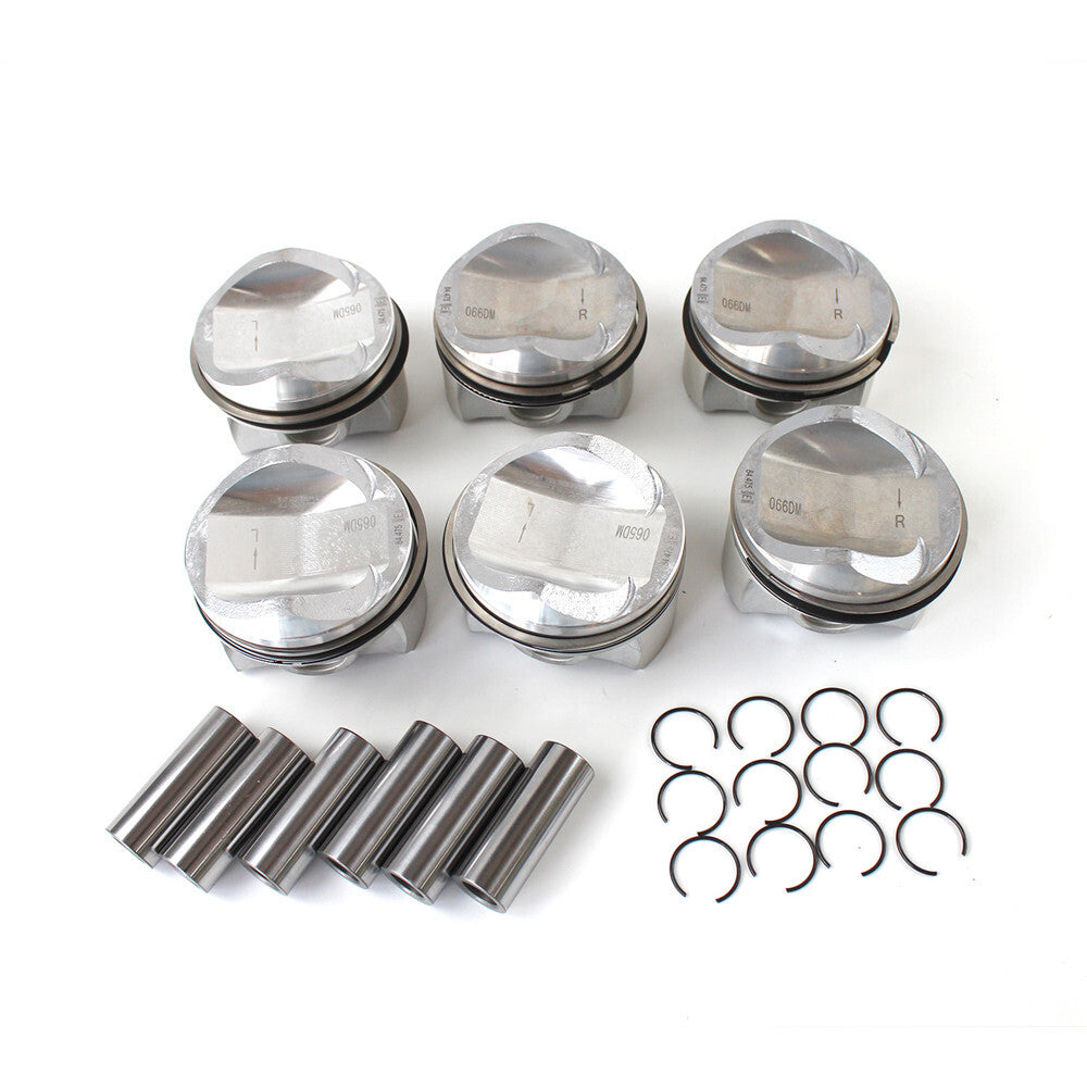 6Pcs Pistons Rings Set ¦µ 84.51mm ¦µ 22mm for Audi A5 for VW Touareg 06E107065DM