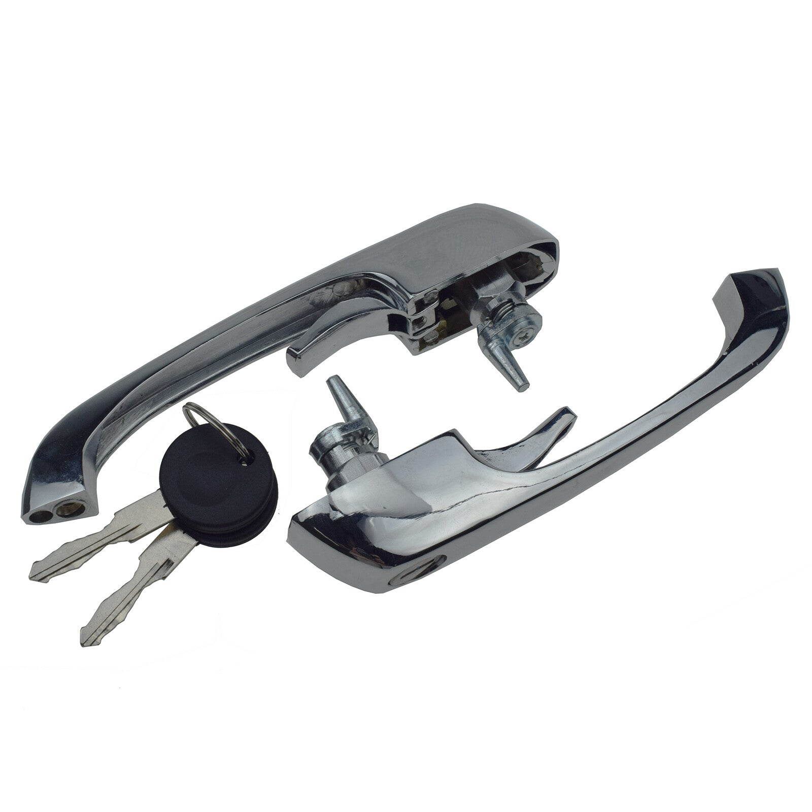 One pair of outer door handles with key 211837205N, suitable for Volkswagen Van Type 2 69-79.