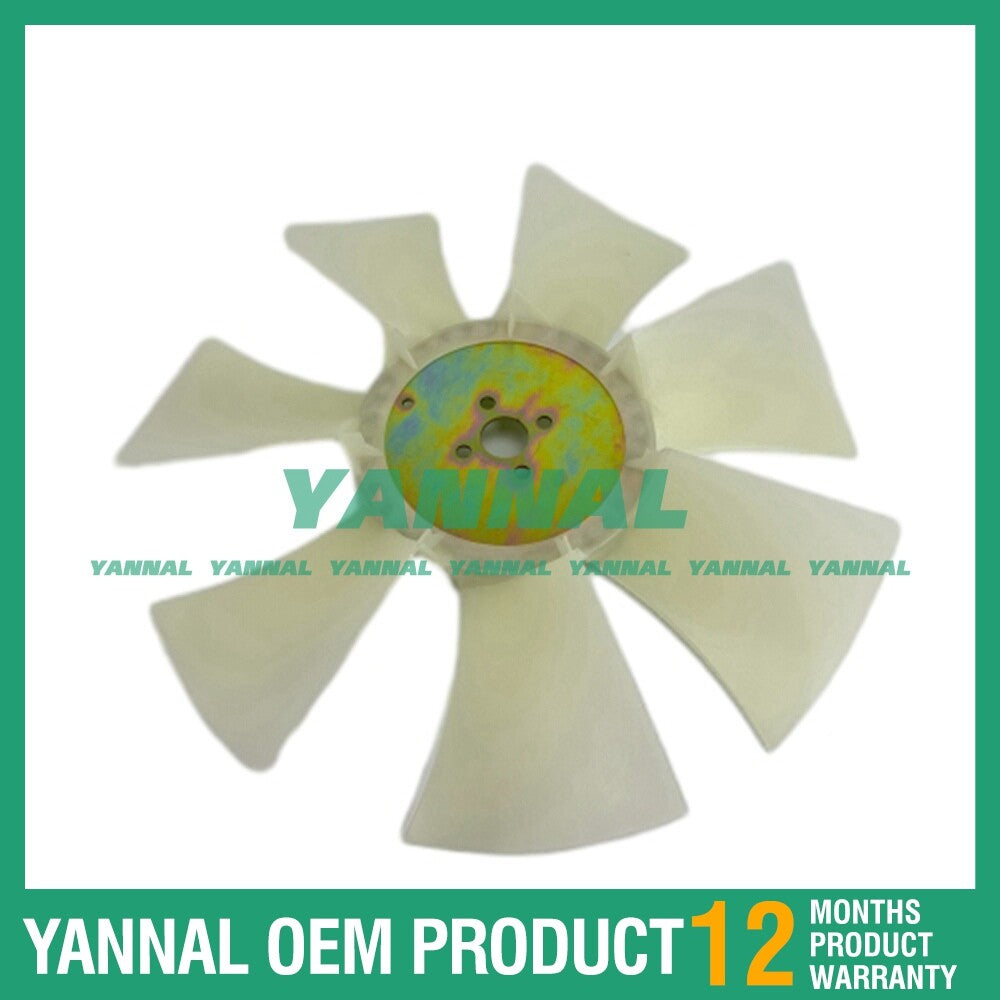 Fan blades with 7 blades and 4 holes are suitable for Yanmar 4TNV94L excavator diesel engines.
