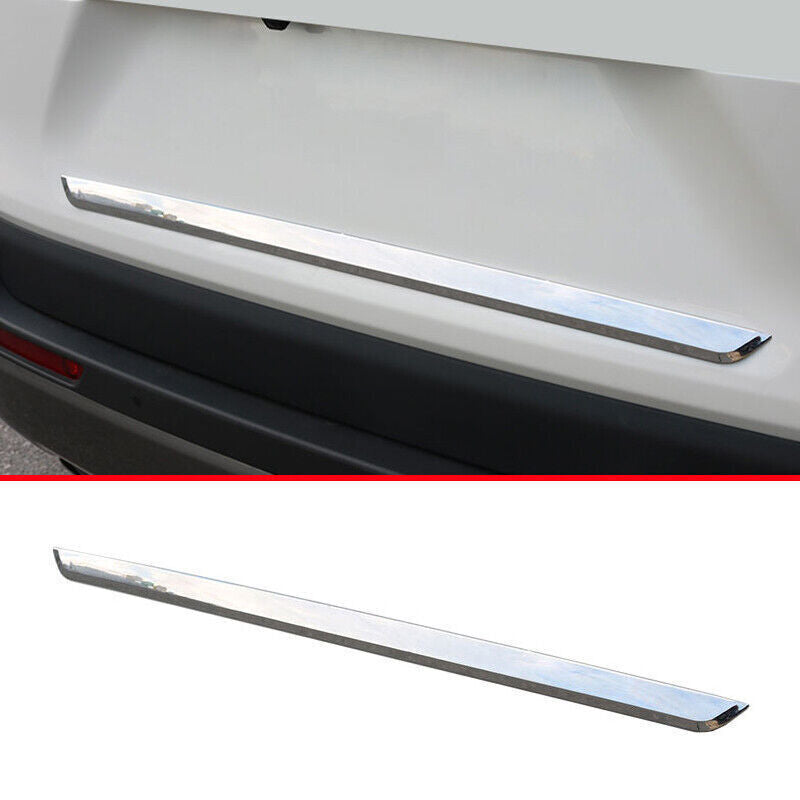 for Toyota RAV4 19-23 Chrome ABS Rear License Plate Lid Bottom Cover Strip Trim