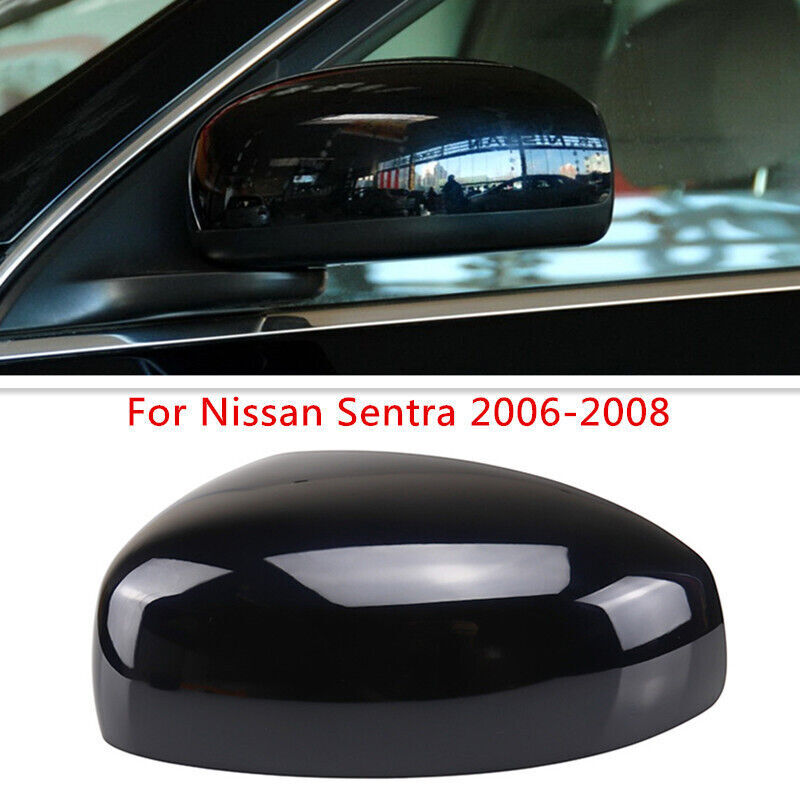 Black Rearview Side Wing Mirror Cover Cap Left for Nissan Sentra/Sylphy 2006-08