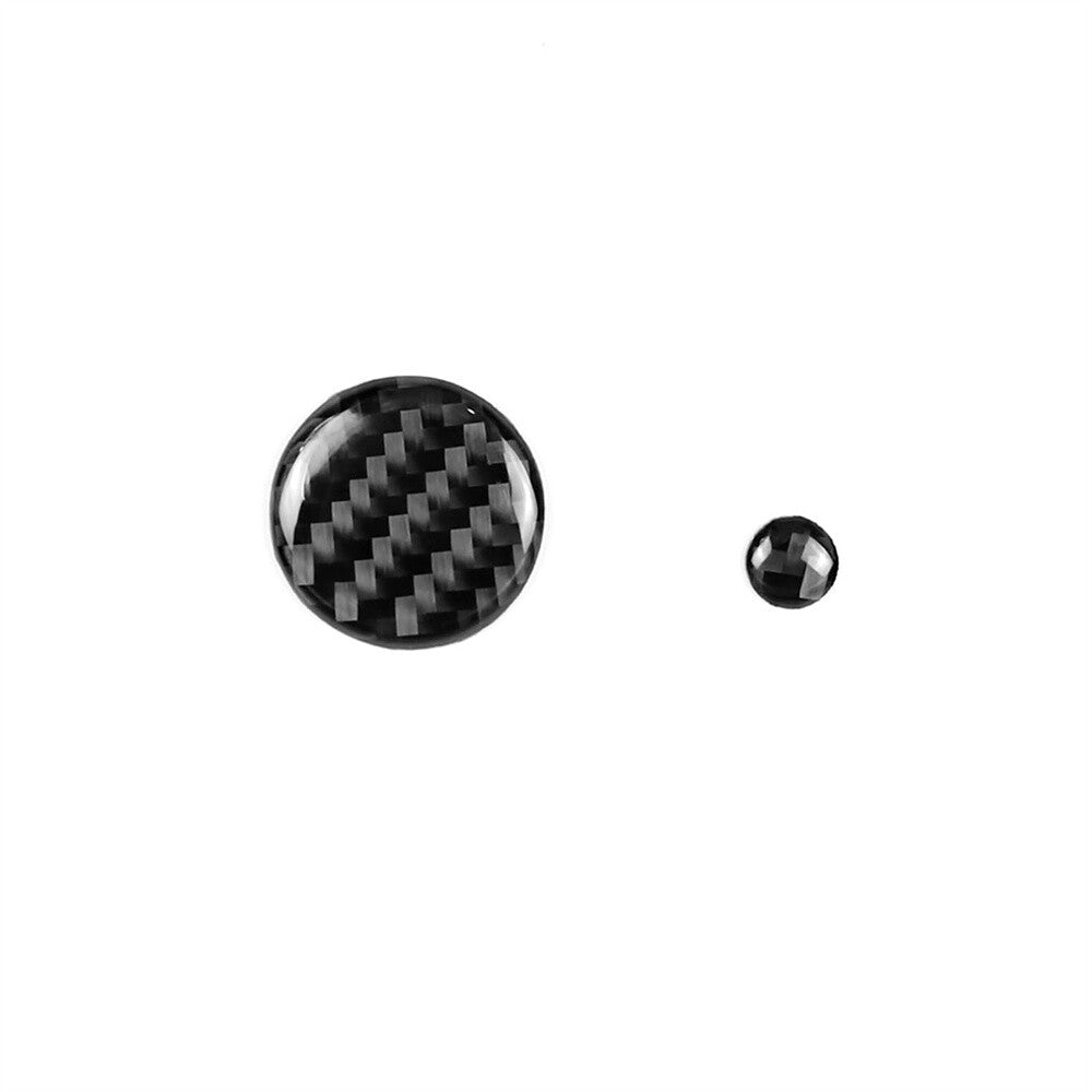 Carbon Fiber Multimedia Switch Button Ring Cover for Mazda 3 6 CX-5 CX-9 2017-18