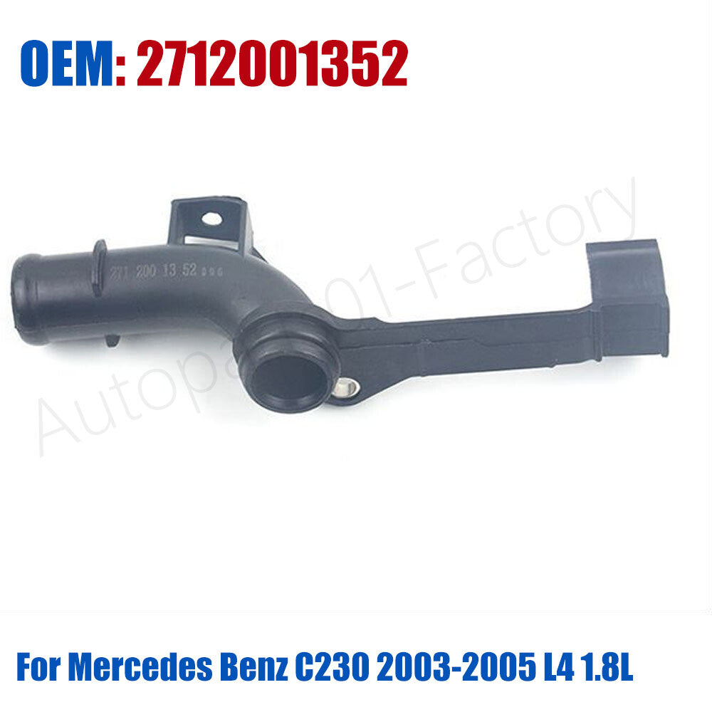 2712001352New Engine Water Coolant Pipe for Mercedes-Benz C230 2003-2005 L4 1.8L