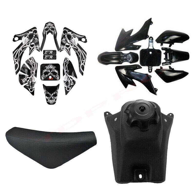 Plastics Fender Sticker Kit for Seat Fuel Tank For CRF50 Dirt Bike Thumpstar 110 125