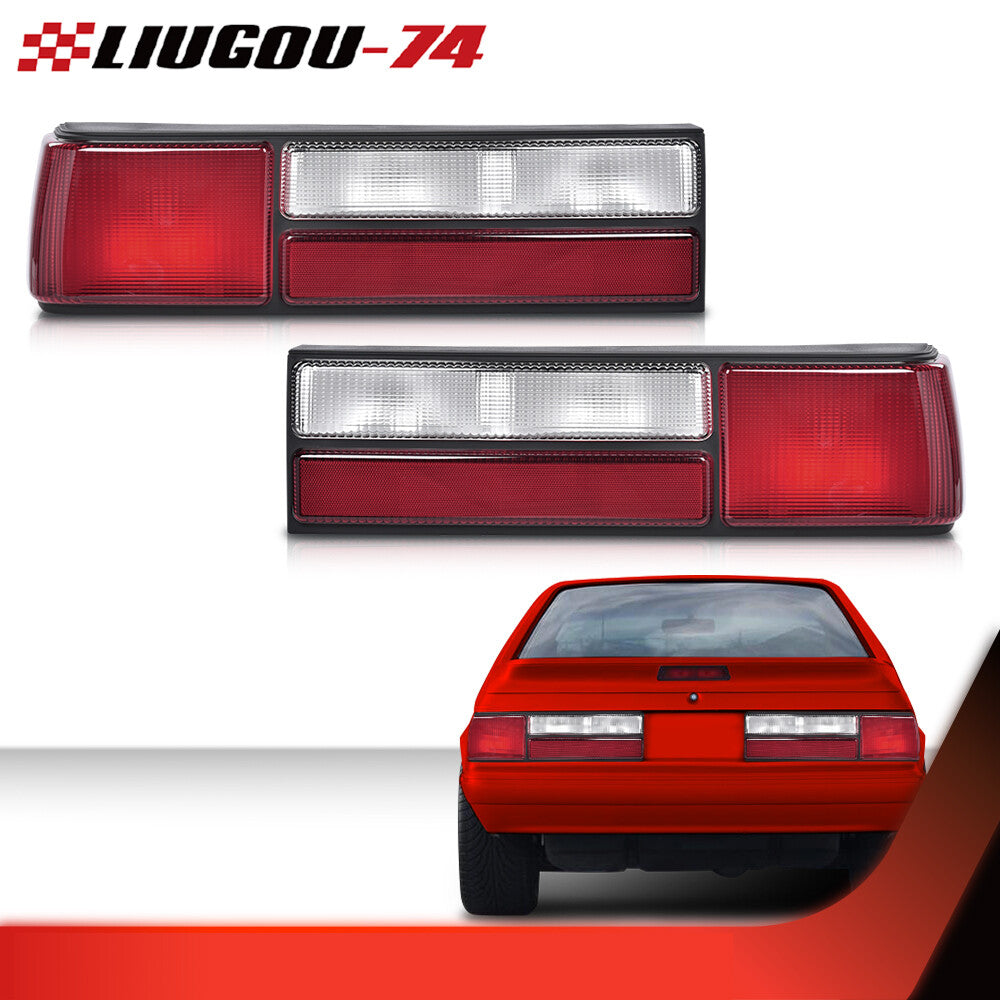 Paired taillights, rear brake lights, left and right, suitable for 87-93 for Mustang LX