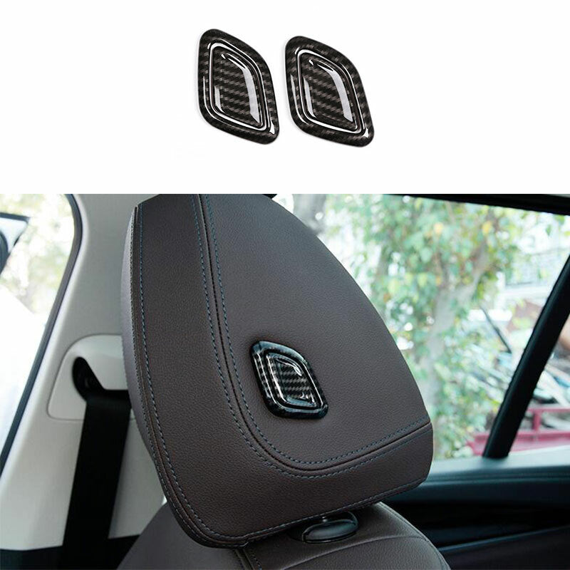 ABS carbon fiber headrest cover trim suitable for BMW X3 G01 X4 2018-22
