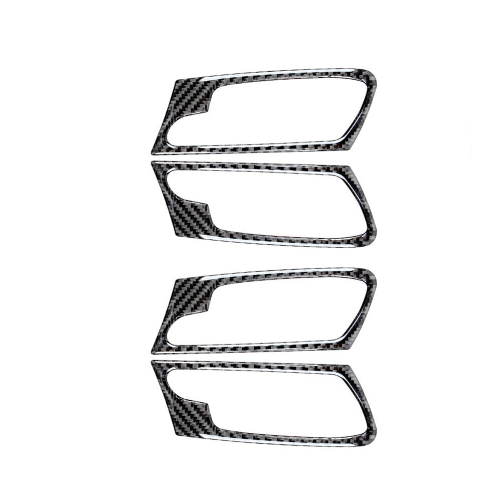 4Pcs Carbon Fiber Door Handle Cover Trim for BMW X5 E70 X6 E71 2008-2013 Type A