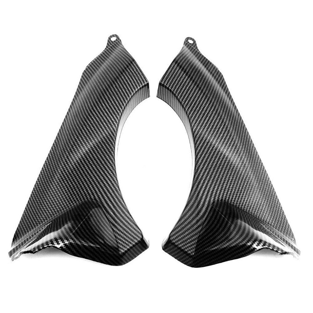 2pc Carbon Fiber Front Dash Air Duct Intake Fairing For ZX-6R 2007 2008
