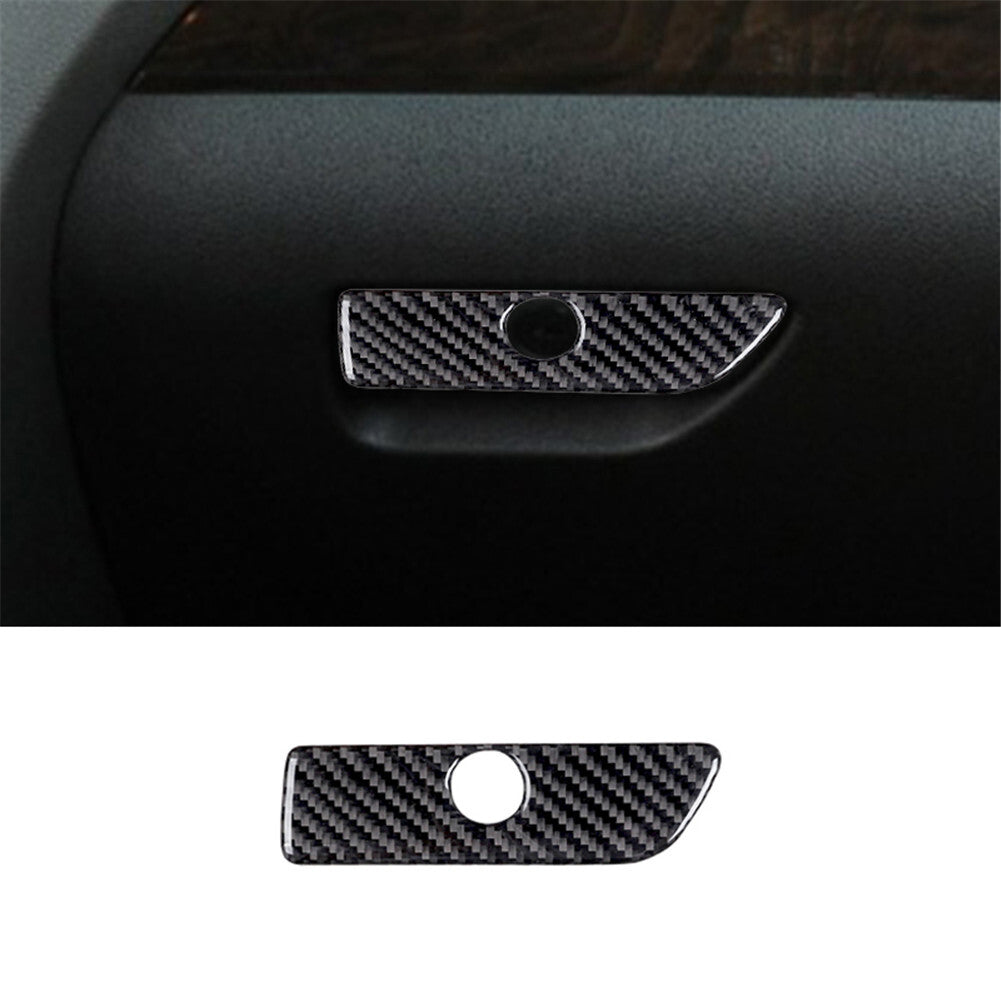 Carbon Fiber Storage Box Handle Panel Trim Cover Decor for Ford Explorer 2011-14