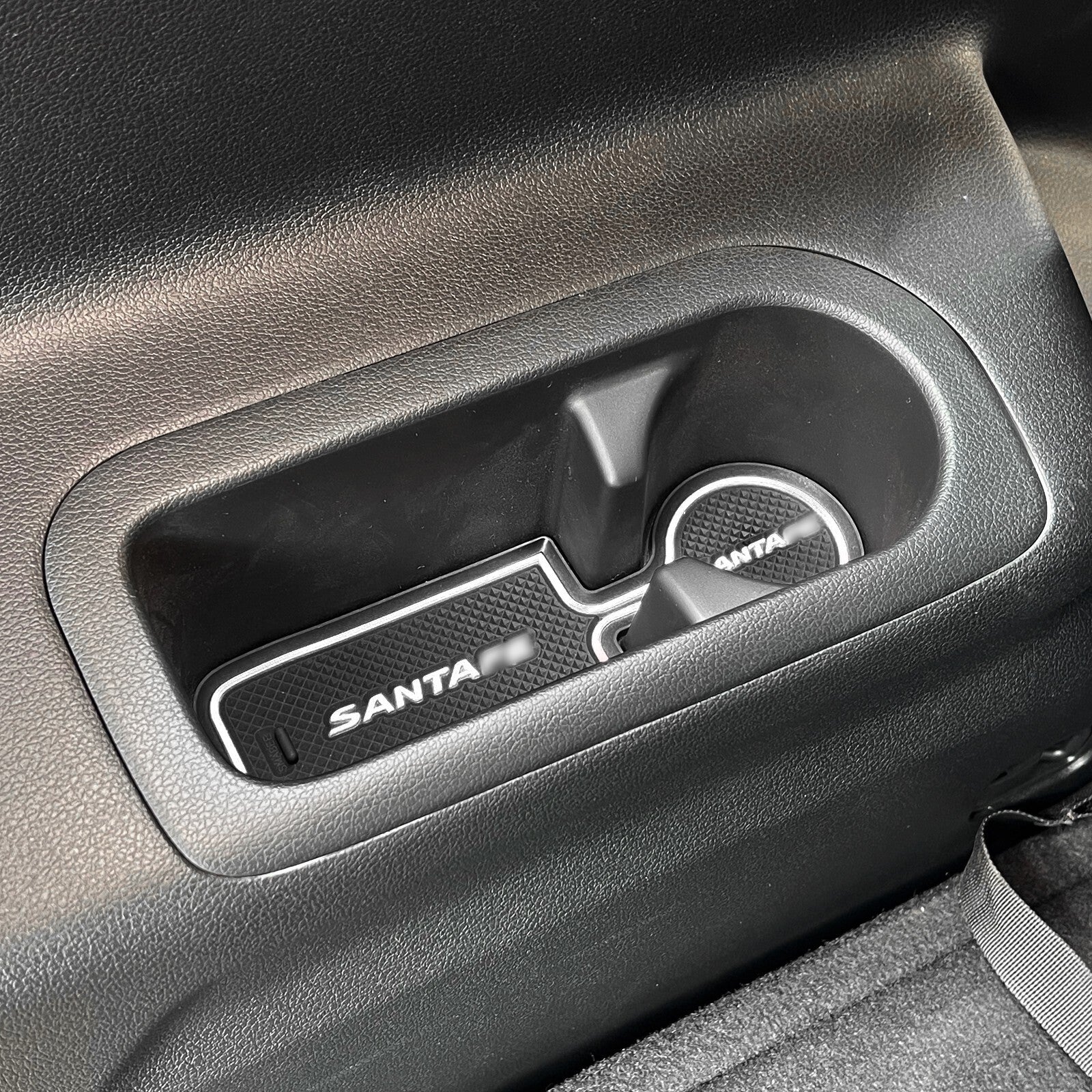 Car Gate Slot Mat for Hyundai SantaFe 2023 2024 Pad Interior Accessories WHITE