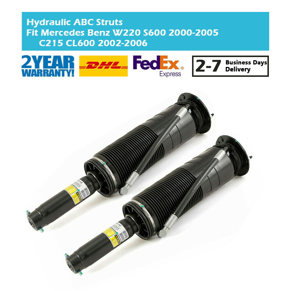 Pair Front ABC Hydraulic Suspension Strut for Mercedes-Benz W220 S350 S500 00-06