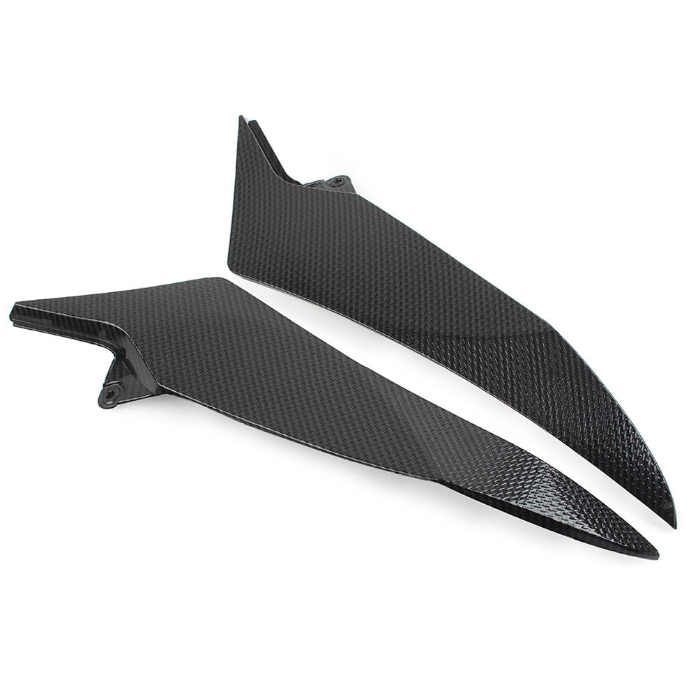 for Yamaha 2009-2014 YZF R1 Carbon Fiber Gas Tank Side Trim Cover Fairing Cowl