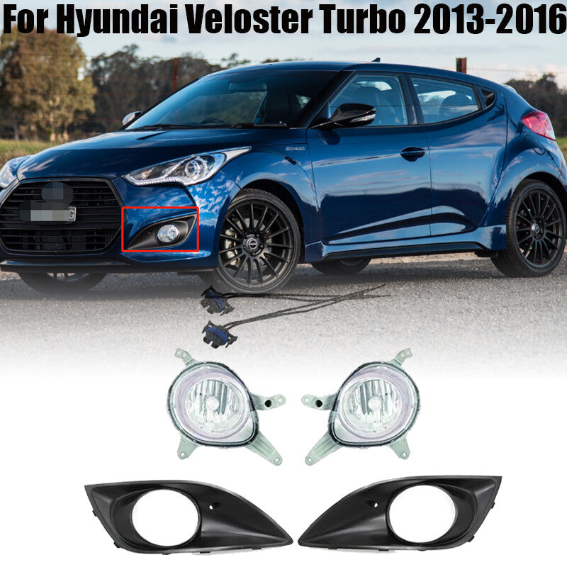 for Hyundai for Veloster Turbo 2013-2016 Fog Lamp Light LH+RH Set 6PCS