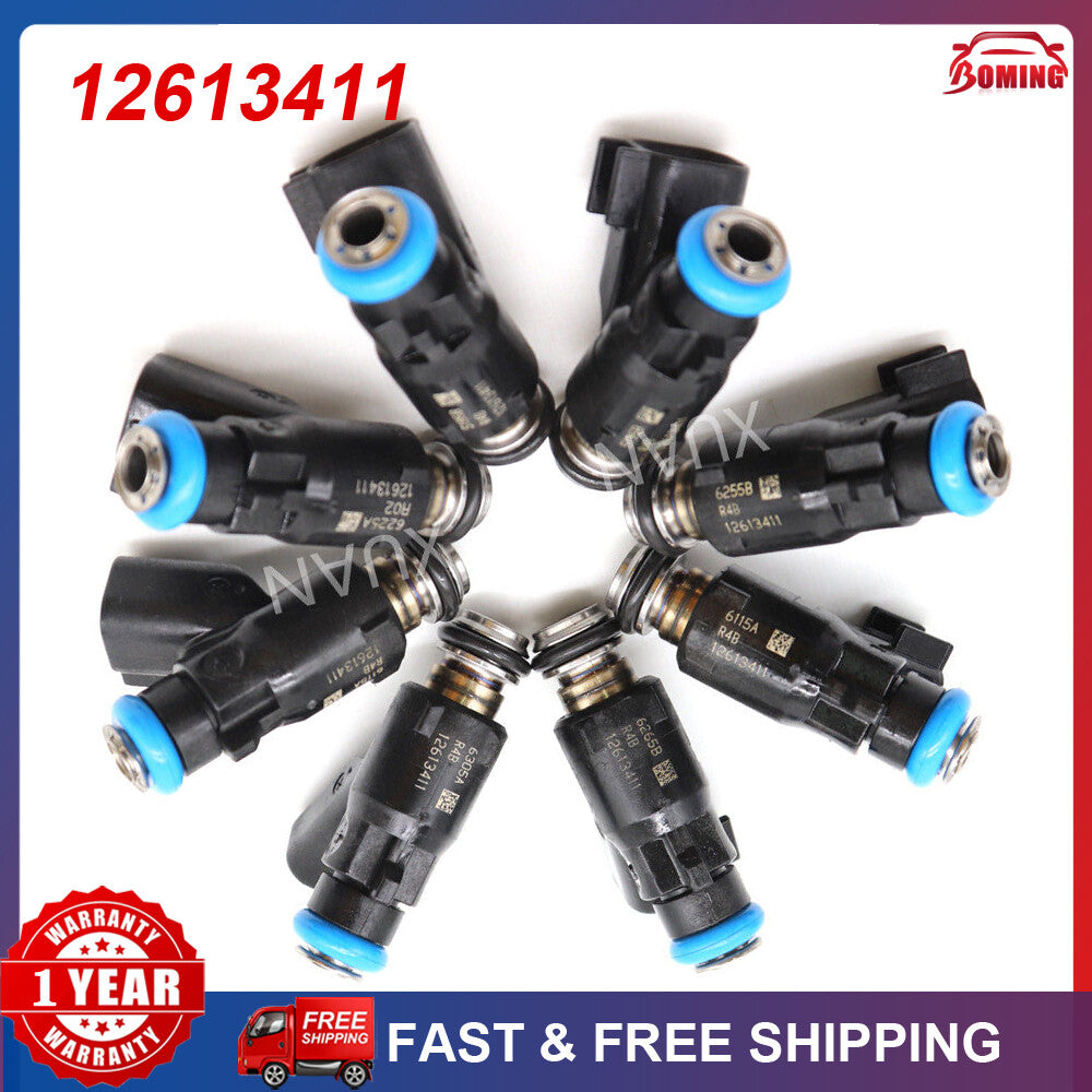 12613411 Fuel Injector Kit - new 8-Piece Set for GM V8 4.8L/5.3L Engines