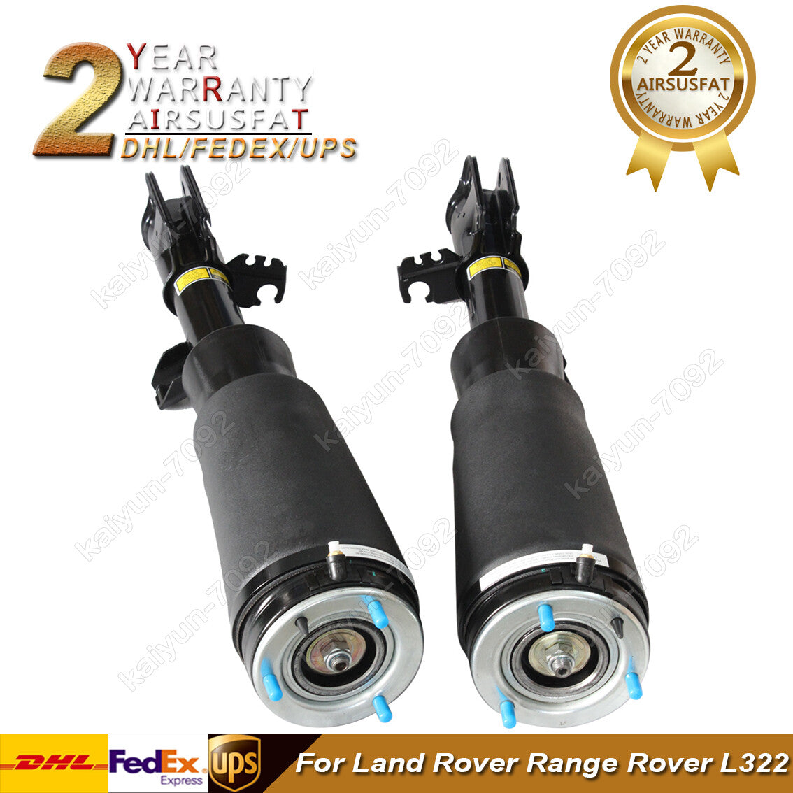 2X Front Air Suspension Shock Struts Fit for Land Rover for Range Rover L322 RNB000750
