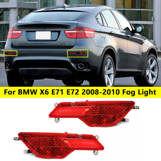 Suitable for BMW X6 E71 E72 2008 - 2010 1 pair of rear bumper fog light reflectors