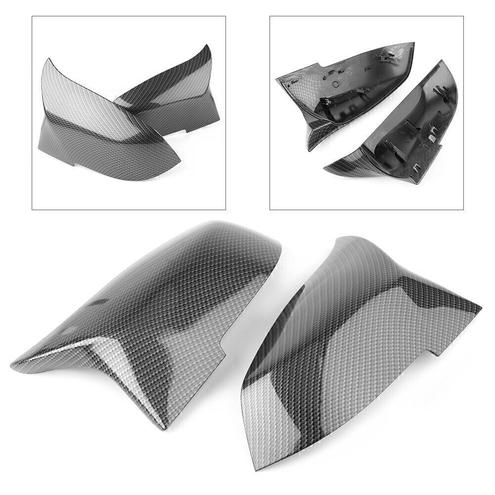 Pair Rearview Side Mirror Cover Trim Guard for BMW F20 F21 F30 F31 F32 F34 E84