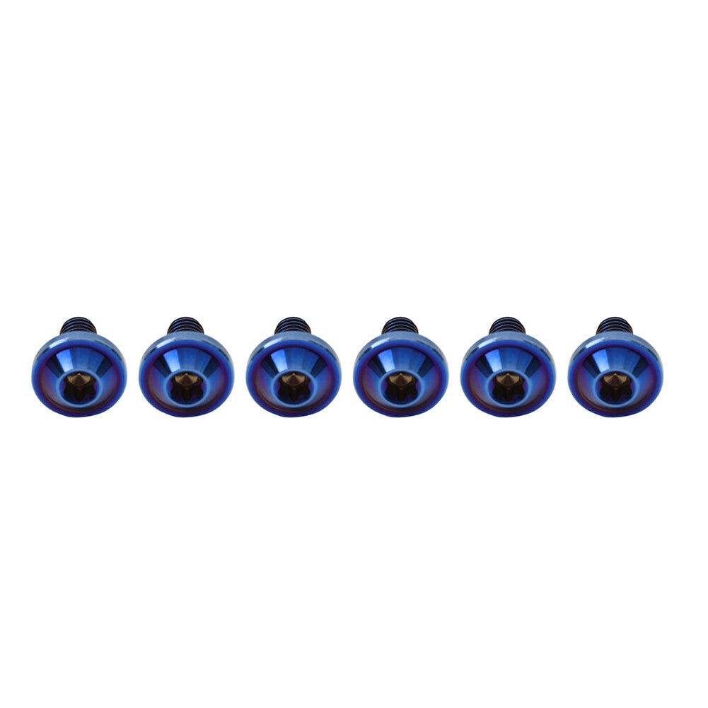 6pcs Universal Bolts Truss Torx Head Screws M5x15mm For Bike Motorcycle