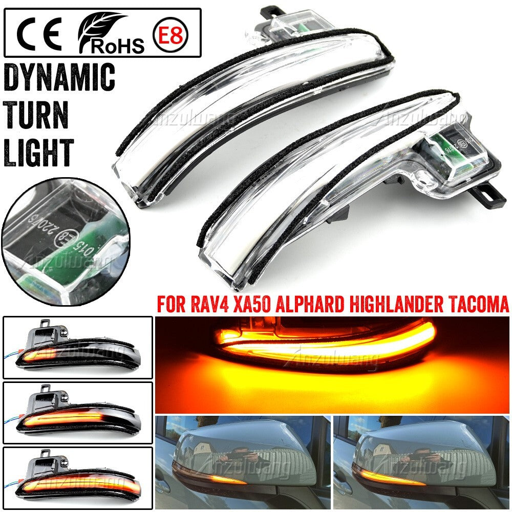 Dynamic Turn Light for Toyota RAV4 XA50 Alphard Vellfire Highlander for Lexus Tacoma