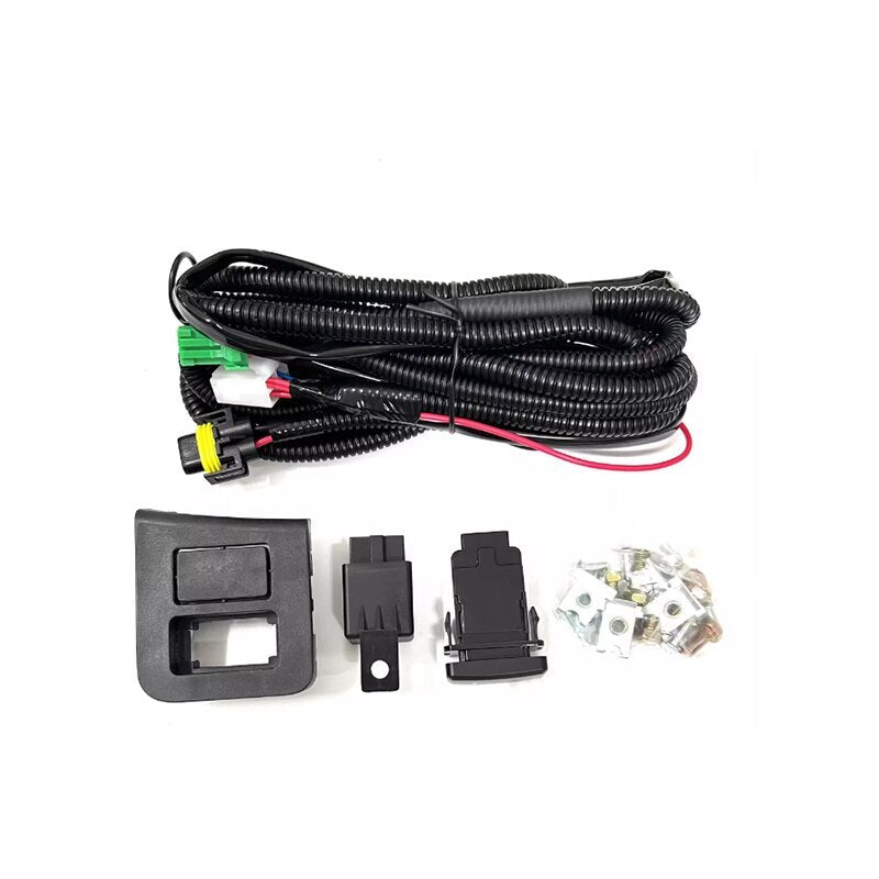 1 Set for Nissan NV200 Front Bumper Fog Lamp Light Wires Switch Cover Frame Cap