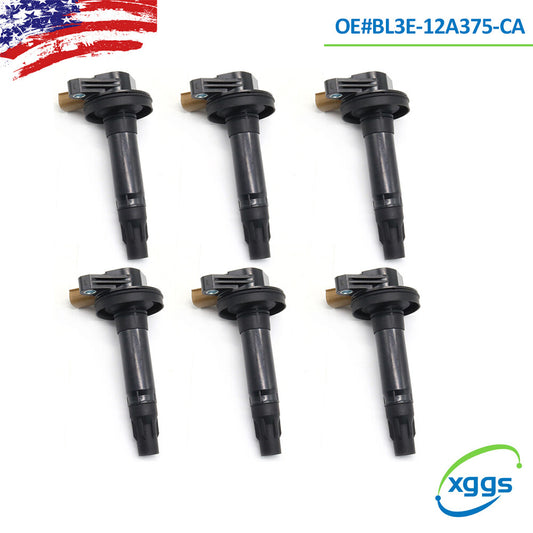 6-pack of brand new ignition coils and spark plugs for Ford Police F-150 Transit BL3E-12A375-CA