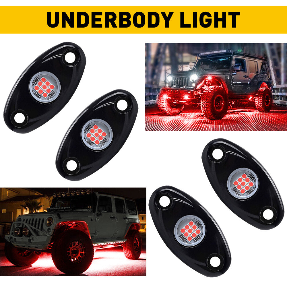 4Pod Rock LED Dolomite Lower Body Full Red and Green Stone Red Stone SUV