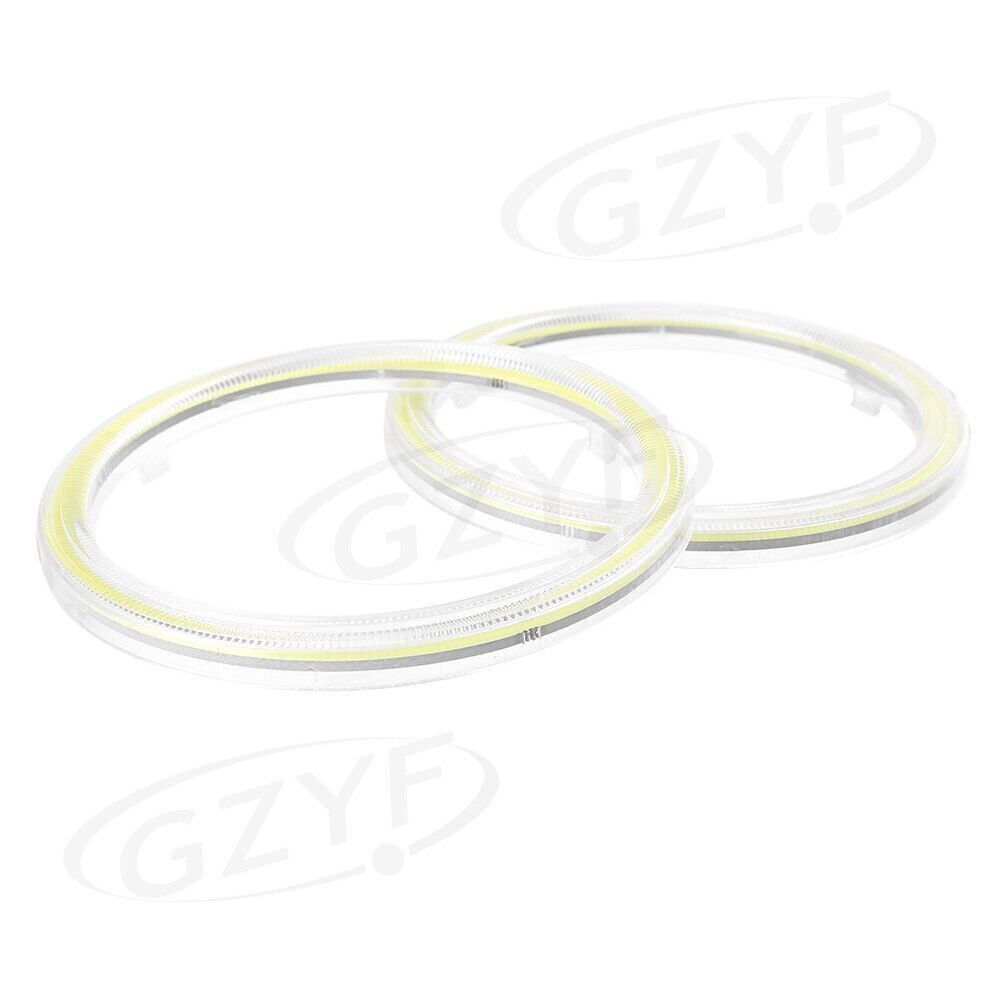 100mm 117 COB LED Angel Eyes Halo Ring Fog Housing Lamps 12-24V Pure White Car
