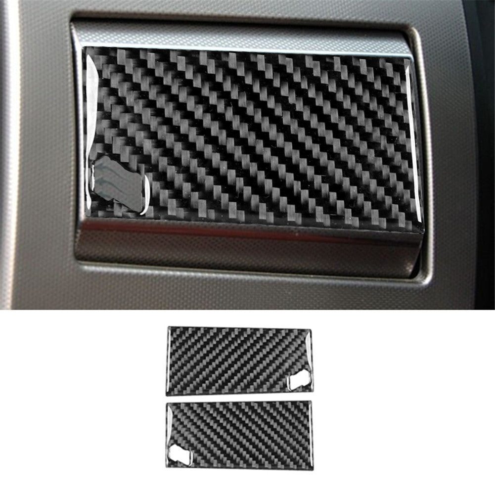 2Pcs Dashboard Air Vent Lid Trim Cover Carbon Fiber for Jaguar XF 2009-2011