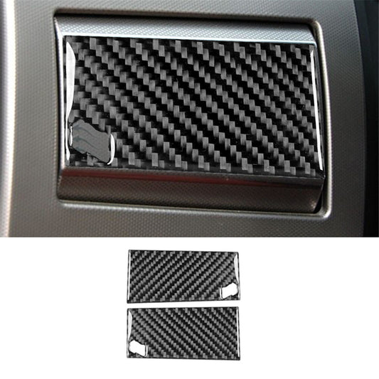 2Pcs Dashboard Air Vent Lid Trim Cover Carbon Fiber for Jaguar XF 2009-2011