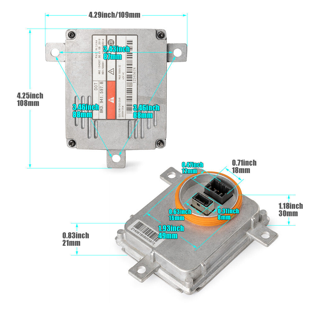 for Audi for Volkswagen Xenon Ballast HID Module Control Unit Computer 8K0.941.597.B