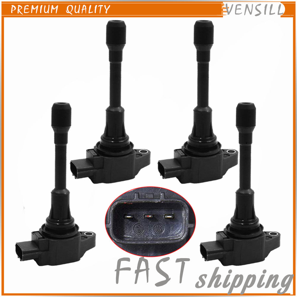 Set of 4Pcs Ignition Coil 22448-JA10C for Infiniti EX35 for Nissan Murano 2.5L 3.5L
