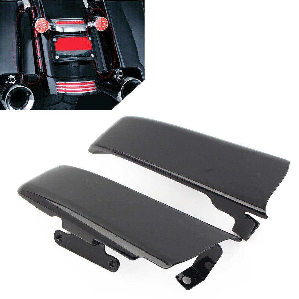 Rear Fender Saddlebag Filler Panels Fit for Harley Road King Glide 14-22 Black