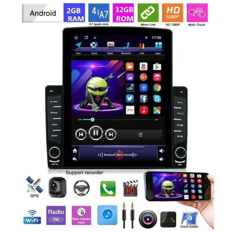 1DIN Car Stereo Radio Android 8.1 GPS Quad Core 10.1 Inch Multimedia MP5 Player