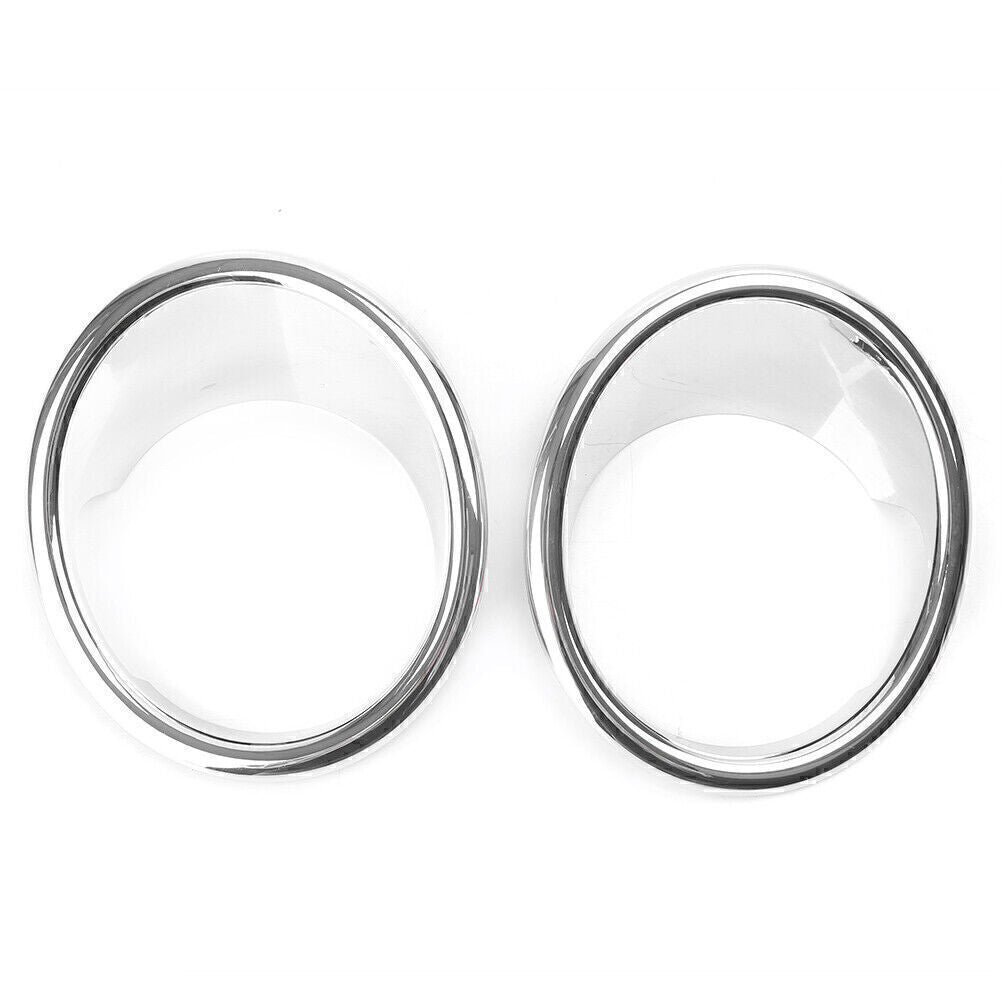 2pcs Chrome Front Fog Light Lamp Cover Trim for BMW X5 F15 2014 2005 2016-2018