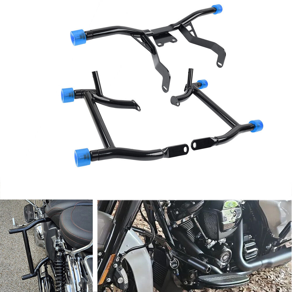 Saddlebag Guard Front Engine Highway Crash Bar for Harley Road Street 14-24 15