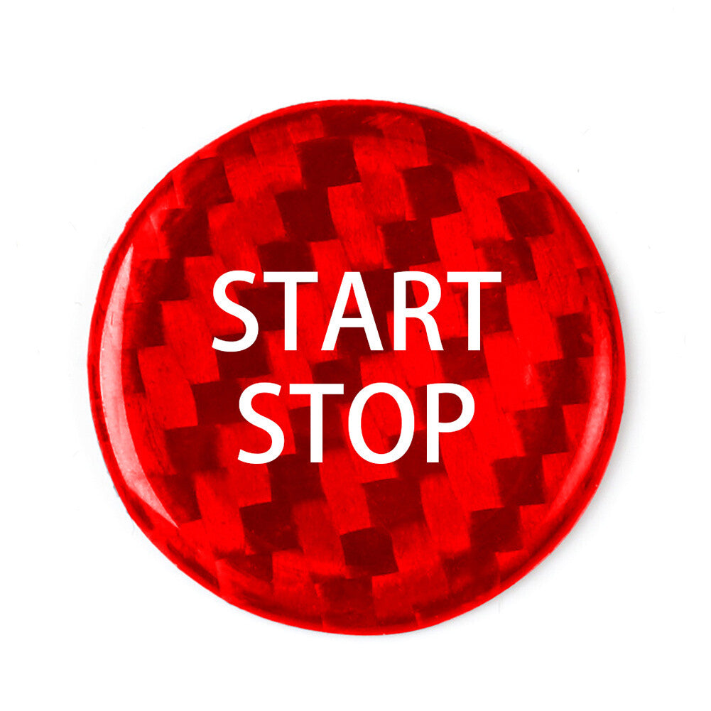Carbon Fiber Engine Start-Stop Push Button Cover Red for Nissan GTR R35 2008-16